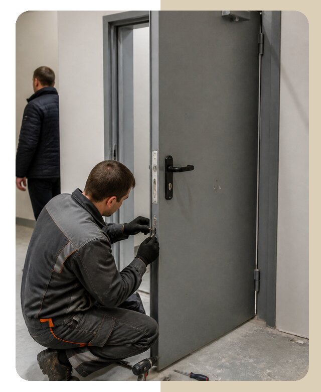 Ремонт противопожарной двери в Чите по цене 6728 р. | ДвериЛегко-Чта